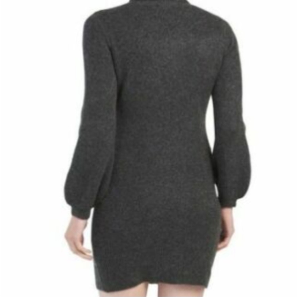 Yes Lola Gray Long Sleeve Sweater Dress